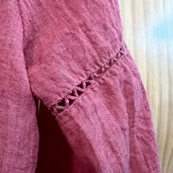 Umgee size S copper colored embroidered blouse - Picture 5 of 7